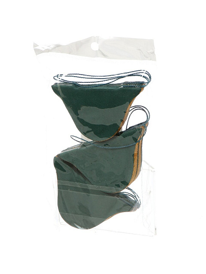 Елочное украшение Луковица, 6 шт, зеленый с блеском, бумага, Y4-9805