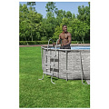 Бассейн каркасный Bestway, 427х250х100 см, Power Steel, 56714BW, фильтр-насос, лестница, тент, 7250 л, поплавок-дозатор - фото 10