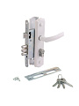 Замок врезной Avers, ЗВ4-1-8-15, 20744, ручка в комплекте, цилиндровый, белый