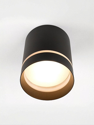 Светильник под лампу General Lighting Systems, Башня, 50 Вт, GX53, на 1 лампочку, IP20, 8.2х8.2х10 см, GWL-GX53-M-IP20, боковой рассеиватель, Спот, черный, 661350