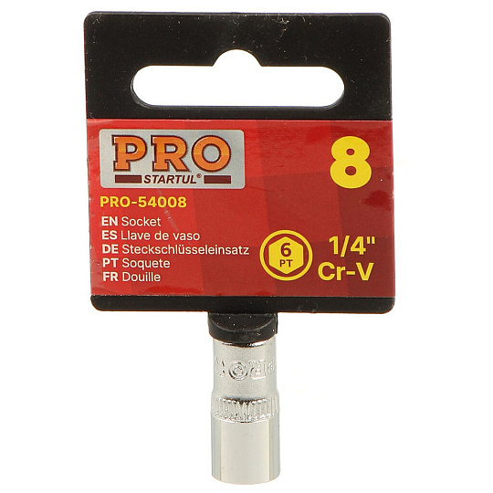 Головка торцевая 6-гранная, 1/4&quot;, 8 мм, Startul, PRO-54008