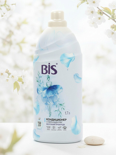 Кондиционер для белья BIS, 1.7 л, Весенняя прохлада, концентрат