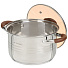 Набор посуды нержавеющая сталь, 6 предметов, кастрюли 2, 2.8, 3.8 л, индукция, Daniks, Веллингтон, GS-01415-6SE - фото 10