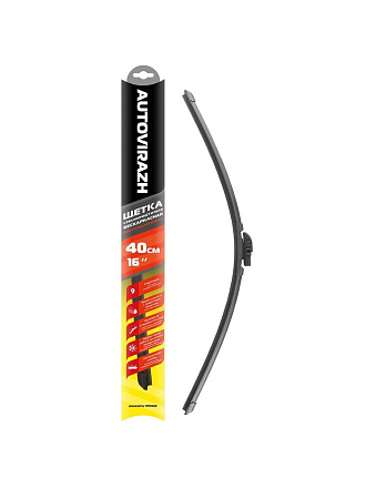 Щетка стеклоочистителя Autovirazh, AV-255, бескаркасная, мультиадаптер, 16