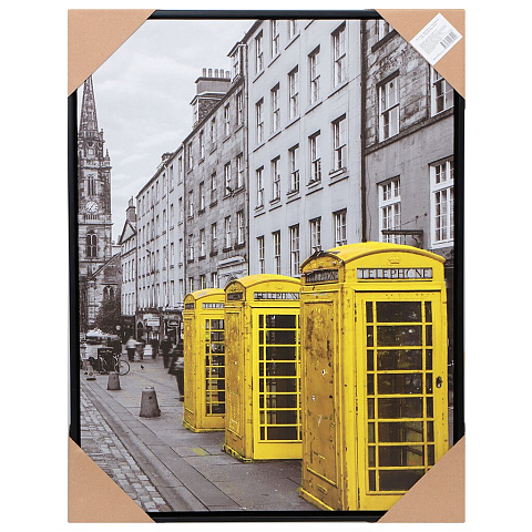 Картина 45х60 см, Телефонная будка желтая, Y6-2388