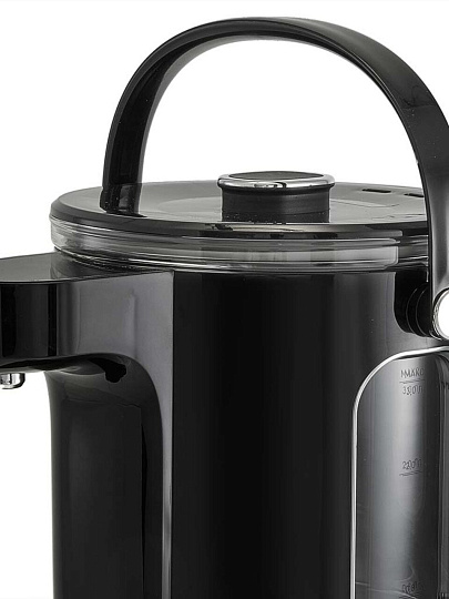 Термопот Delta Lux, DE-1701, черный, 3 л, 1600 Вт, скрытый нагревательный элемент, 13 режимов поддержания температуры, LCD-дисплей, пластик