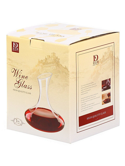 Декантер стекло, 1.5 л, 25х19х13 см, Y6-6490/Y4-9175