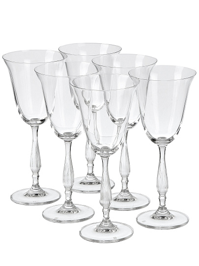 Бокал для вина, 185 мл, стекло, 6 шт, Bohemia, Fregata, 91L/1SF58/0/00000/185-664