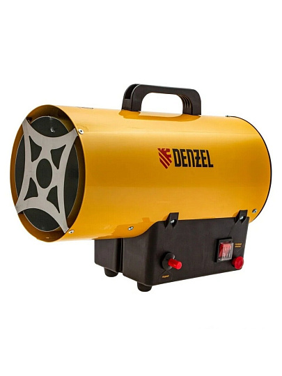 Пушка тепловая газовая, Denzel, GHG-15, 15 кВт, 500 м³/ч, 1 режим, круглая, 96477