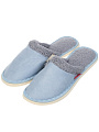 Тапки для женщин, серо-голубые, р. 36-37, закрытые, Forio, 135-22003-Ф-Р