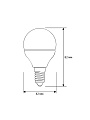 Лампа светодиодная E14, 9 Вт, 80 Вт, 220 В, шар, 3000 К, теплый белый свет, Ergolux, 13173 - фото 2