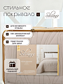 Покрывало евро, 240х260 см, 100% полиэстер, стеганое, Silvano, Wave, серое - фото 5