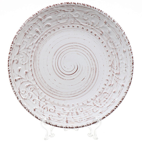 Тарелка обеденная, керамика, 27 см, круглая, Энже, Daniks