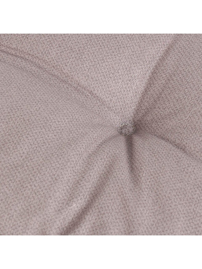 Сиденье мягкое велюр, 40х40 см, бежевое, чехол 100% хлопок, Кантри