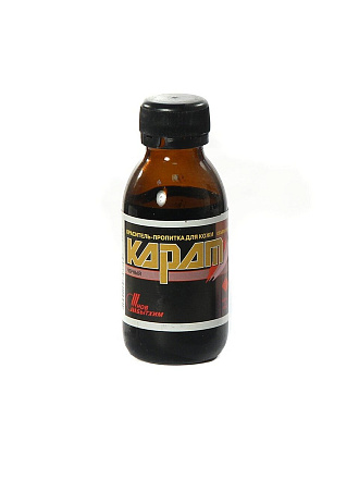 Краска-пропитка Карат, для кожи, 100 мл, черная