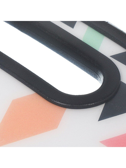 Доска разделочная пластик, 37х23х1.1 см, с ручкой, прямоугольная, Y4-7218