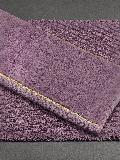 Полотенце банное 50х90 см, 100% хлопок, 500 г/м2, Оксфорд, пыльно-сиреневое, Узбекистан, 531155090