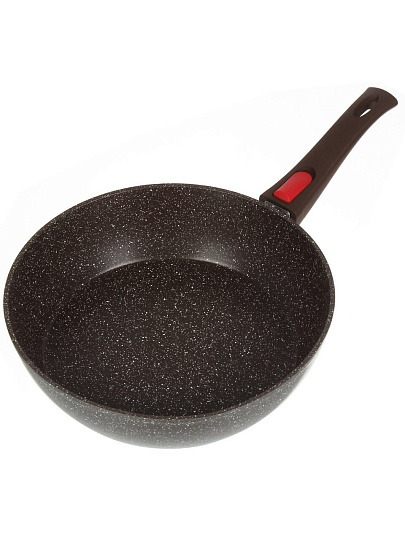 Сковорода алюминий, 26 см, антипригарное покрытие, Moulin villa, Brownstone, съемная ручка, индукция, BST-26-DI-DH