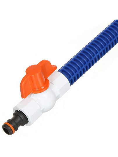 Насадка для полива 1/2'', с краном, большим душем и адаптером, длинная