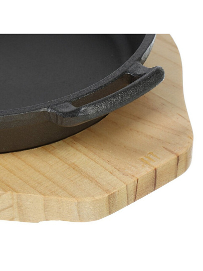 Сковорода чугун, 18х3.5 см, с подставкой, Y4-8882