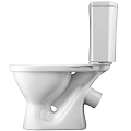Унитаз-компакт Santek, Алькор, косой выпуск, пластиковое сиденье, 2 режима - фото 4