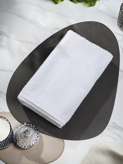 Полотенце банное 70х140 см, 100% хлопок, 350 г/м2, белое, Узбекистан