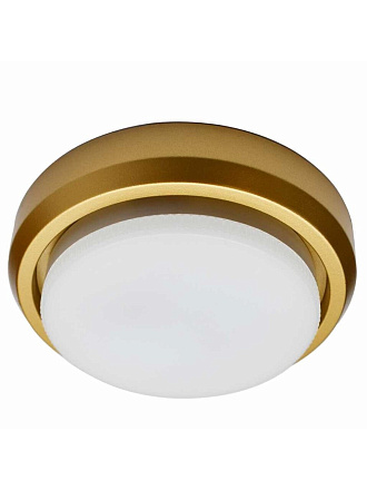 Светильник накладной светодиодный, General Lighting Systems, 50 Вт, GX53, IP20, 9.5х9.5х1.6 см, золотой, 661236