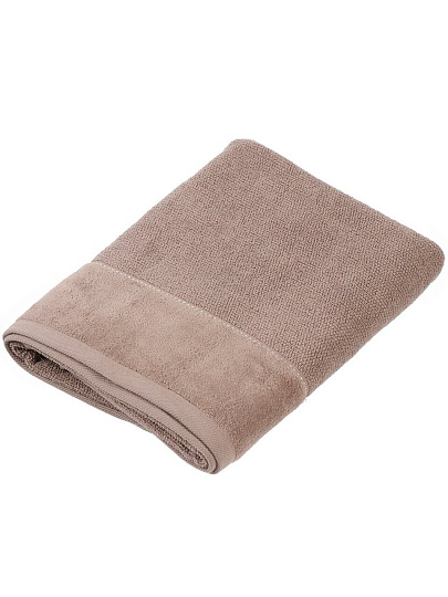 Полотенце банное 50х90 см, 100% хлопок, 470 г/м2, Амур, Silvano, бежевое, Узбекистан