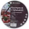 Кастрюля нержавеющая сталь, 3 л, с крышкой, крышка стекло, Daniks, Миллениум, SD-A6-18, индукция - фото 5