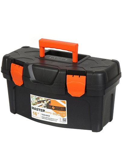 Ящик для инструментов, 16 '', 21.4х40.5х23 см, пластик, Blocker, Master Economy, + органайзер, BR6671ЧРОР