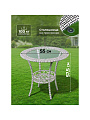 Мебель садовая стол, 55х55х57.5 см, 2 кресла, подушка, 120 кг, T2022-7058 - фото 4