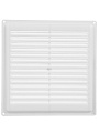 Решетка вентиляционная пластик, 200х200 мм, с сеткой, Viento, 2020ЭС
