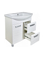 Тумба Doratiz, Балтика 70, 65х32 см, 1 дверь, 2 ящика, напольная, под умывальник, белая, 9912.497 - фото 5