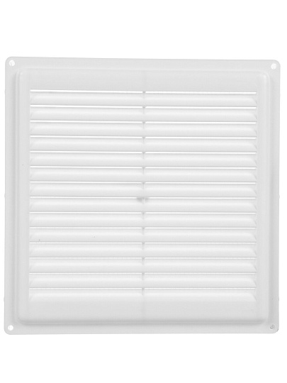 Решетка вентиляционная пластик, 200х200 мм, с сеткой, Viento, 2020ЭС