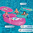 Матрас для плавания 170х178 см, Bestway, Barbie, 93206, с навесом - фото 11
