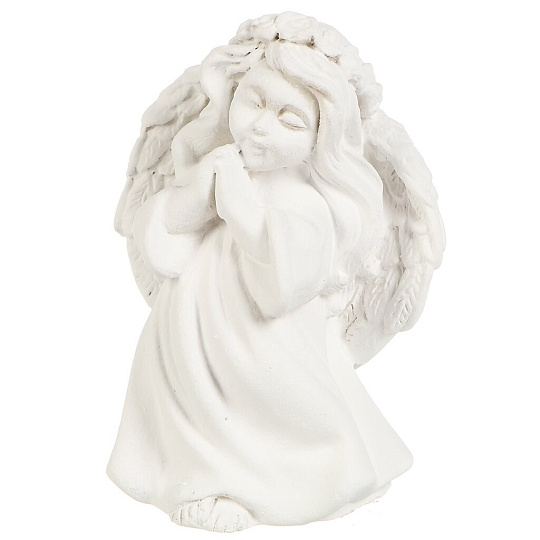 Фигурка декоративная гипс, Ангелочек, 5х7 см, 501470