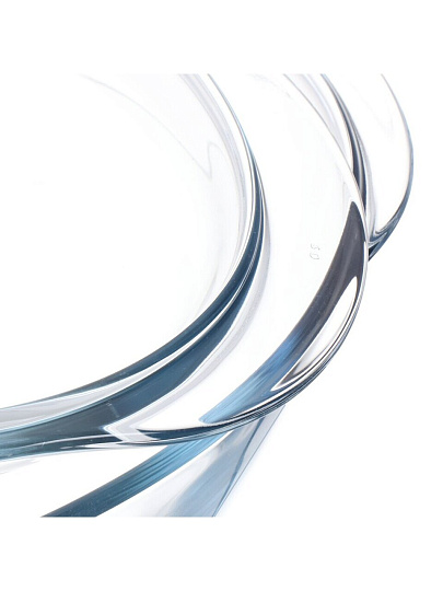 Кастрюля стекло, 20х33х9 см, 4 л, овальная, с крышкой, 459AAST