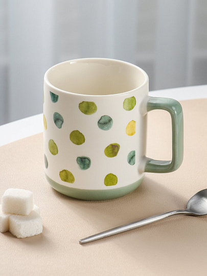 Кружка фарфор, 370 мл, Грин лайф, Millimi, 806-200, в ассортименте