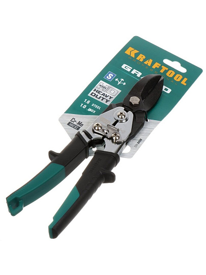 Ножницы по металлу 260 мм, двухкомпонентная ручка, толщина резки 1.5 мм, Kraftool, Grand, 2324-S_z02