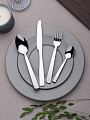 Вилка нержавеющая сталь, 3 предмета, столовая, Daniks, Strict - фото 3