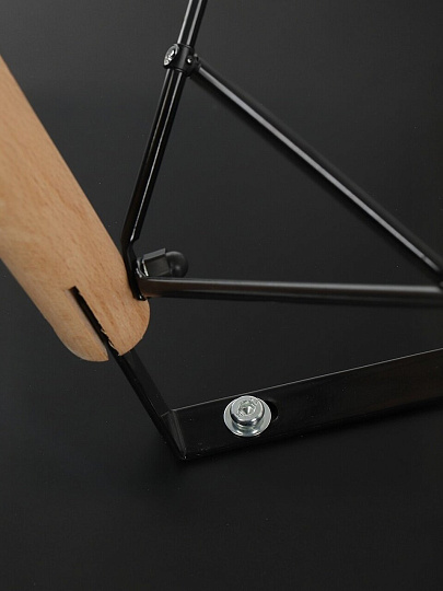 Стол обеденный 80х73 см, МДФ, черный, Фэшн, YTST-001d80-blk