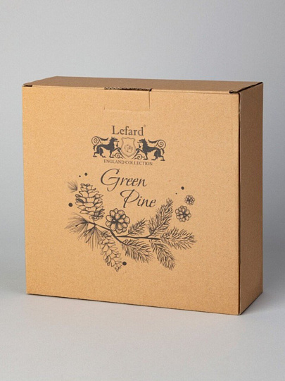 Менажница керамика, 22.8х23х8.5 см, 3 секции, Lefard, Green pine, 145-201
