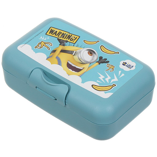 Контейнер пищевой для обеда пластик, 0.7 л, в ассортименте, прямоугольный, Lalababy, Миньоны, LA1084ДЖ