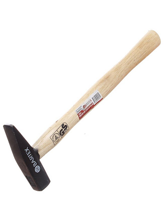 Молоток Bartex, B001, квадратный боек, рукоятка дерево, 0.2 кг