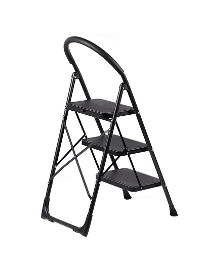 Стремянка 1 секция, 3 ступени, металл, 1.27 м, 150 кг, E080001