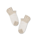 Носки для женщин, ультракороткие, хлопок, лен, Conte, Active, 251, бежевые, р. 25, 20С-106СП