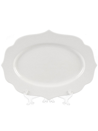 Блюдо фарфор, сервировочное, фигурное, 25.5х35х2.5 см, Belle, 0850078