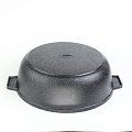 Жаровня алюминий, 30 см, 5 л, антипригарное покрытие, Алтей, Granit Perfection black, 09-0550-310, с крышкой - фото 3