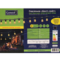 Гирлянда 25 м, Белт Лайт, General Lighting Systems, черная, сетевая, 1.5 м шнур, шаг 50 см, Е27, 9.6 Вт, 663008 - фото 2