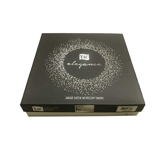 Постельное белье евро, простыня 240х260 см, 4 наволочки 50х70 см, пододеяльник 200х220 см, TAC, страйп-жаккард, коллекция Jakar, Daria 4141-08392